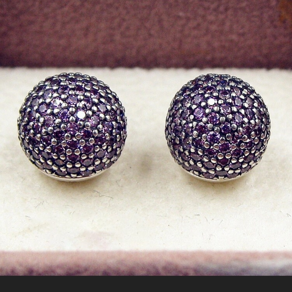 Pair Of Authentic Pandora Open Bangle End Caps " … - image 4